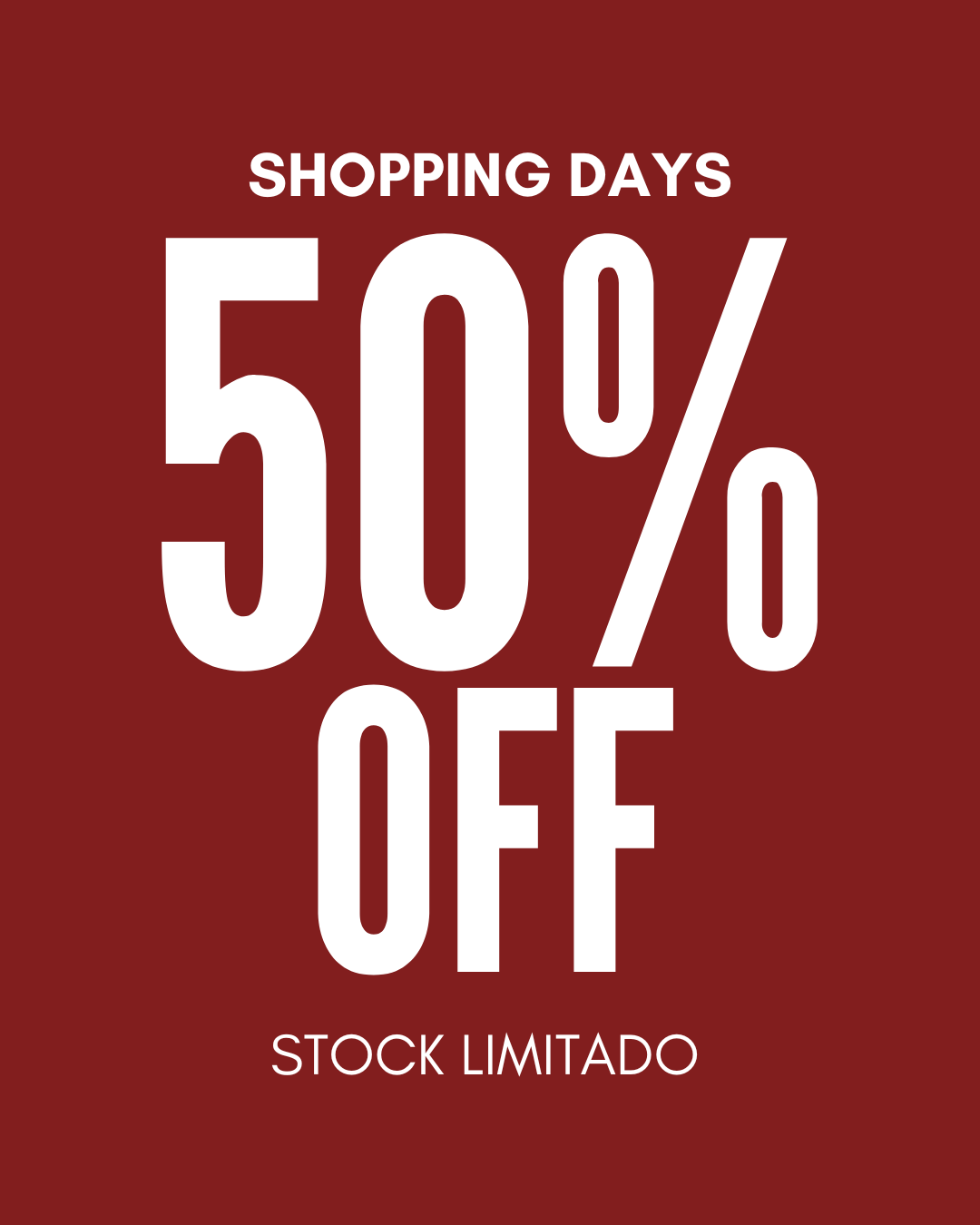 50% DE DSCTO