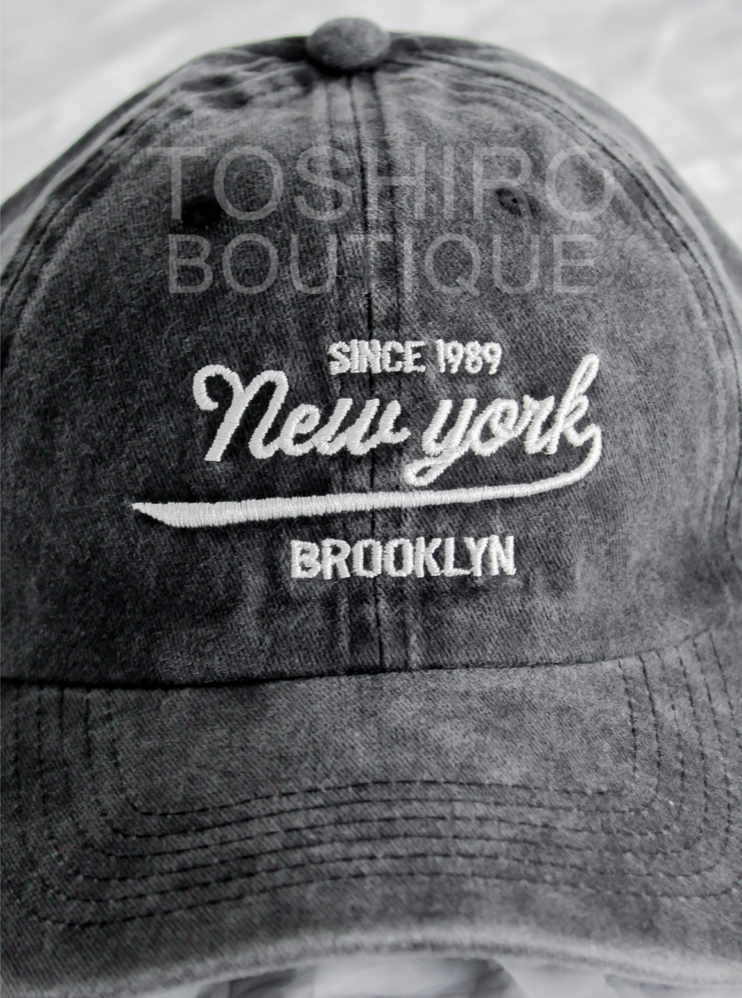 GORRA NEW YORK 1 - NEGRO JASPEADO