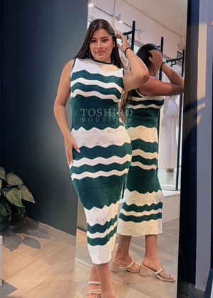 VESTIDO XIME - VERDE BOTELLA
