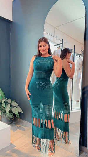 VESTIDO TANIA - VERDE BOTELLA