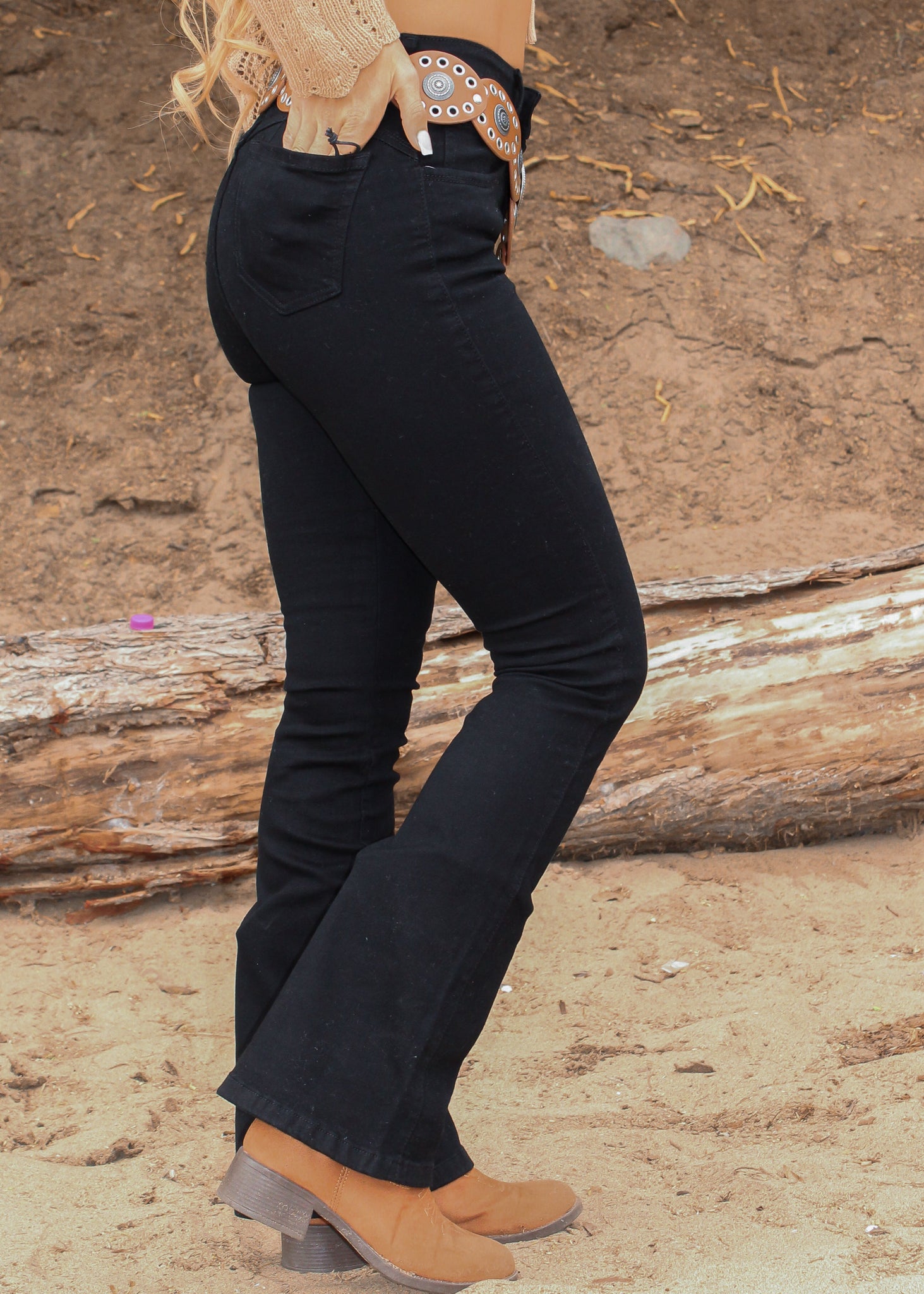 FLARE JEAN- NEGRO