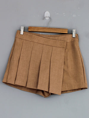 FALDA SHORT CHIC - BEIGE