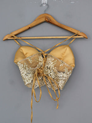 BUSTIER ENCAJE - GOLD