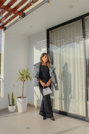TEDDY COAT GRIS