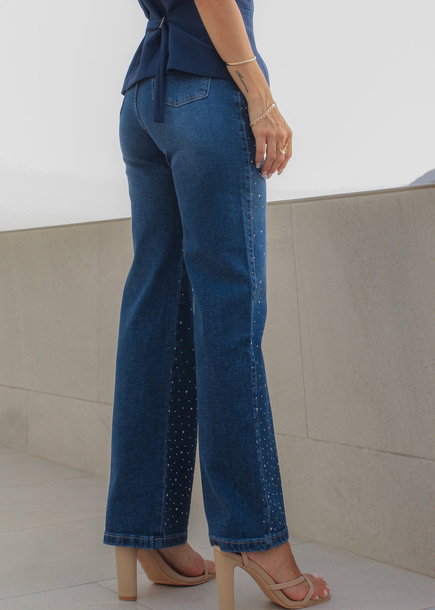 PALAZO JEAN CARDI - AZUL