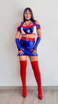 DISFRAZ CAPITANA AMERICA