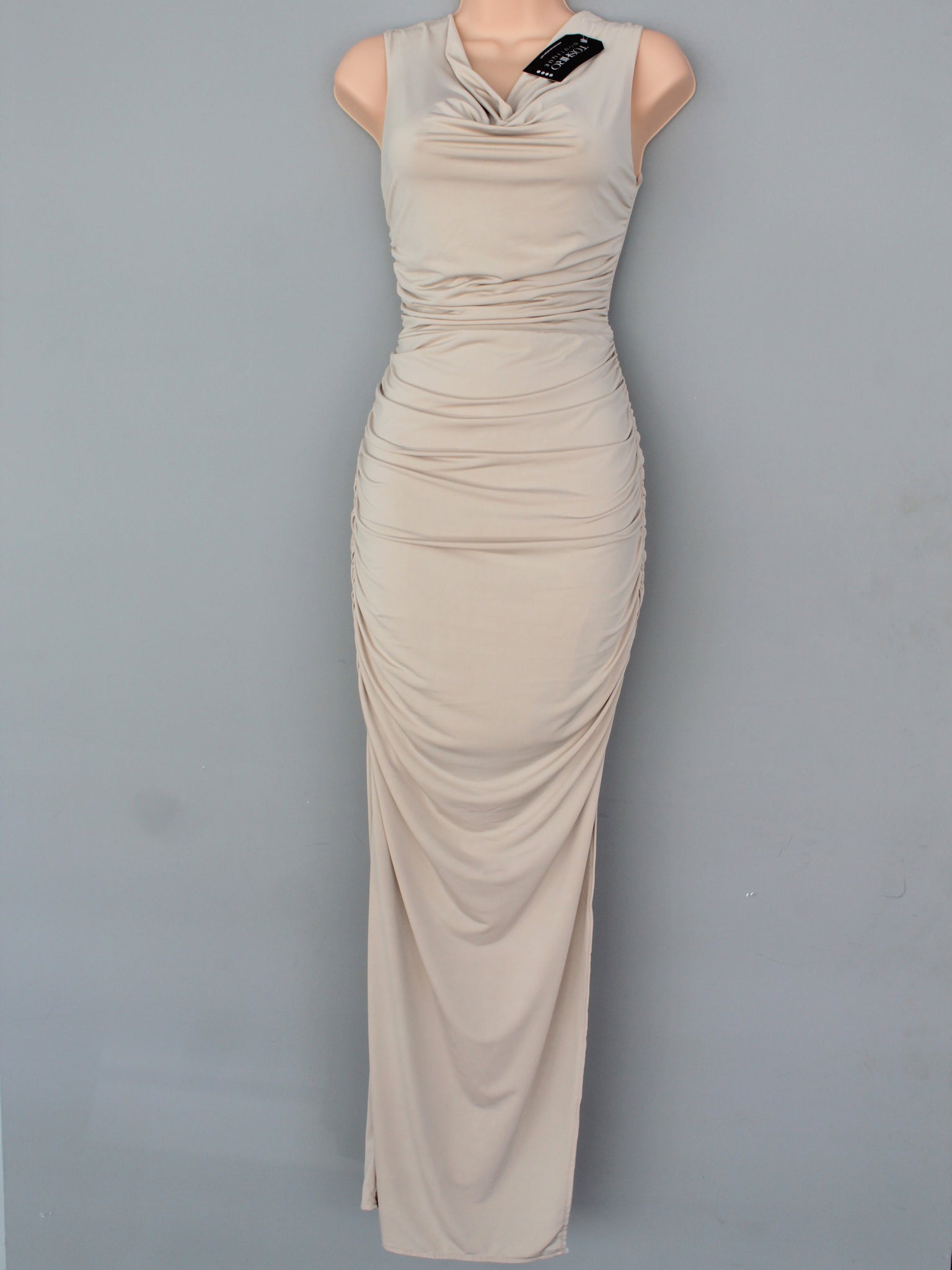 MAXIVESTIDO VALERIA -BEIGE