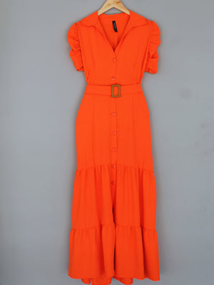 MAXIVESTIDO CORREA ALEX - NARANJA