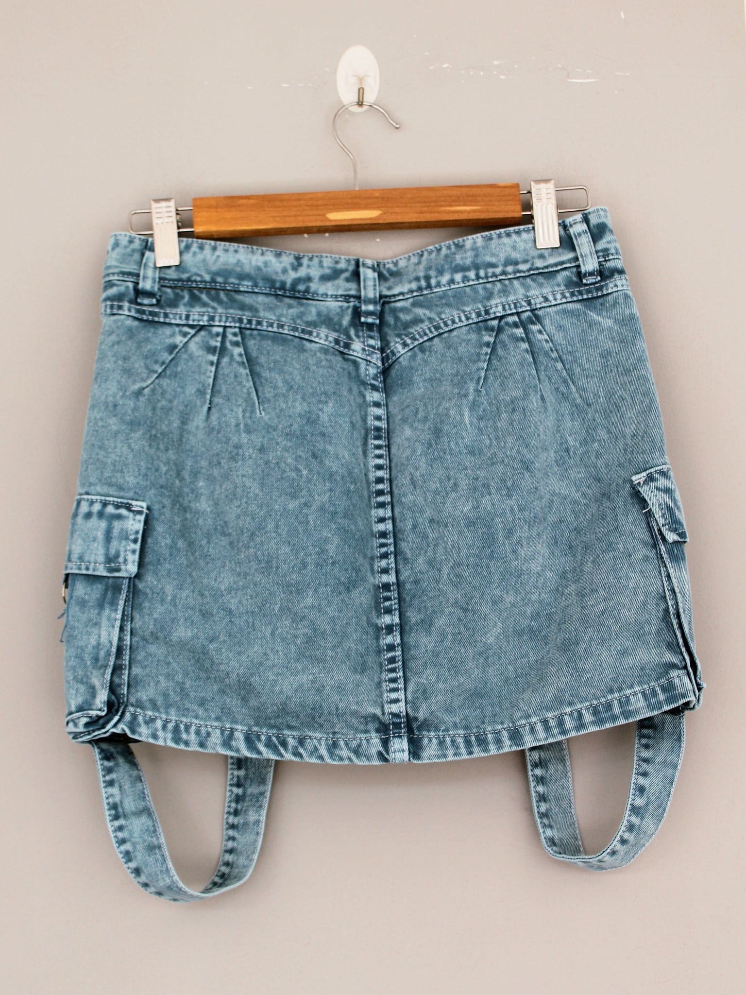 FALDA SHORT CARGO JEAN - ICE