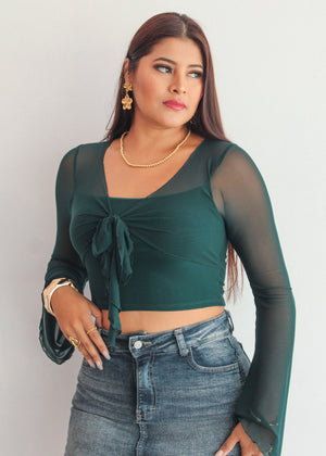 BLUSA ANDREA - VERDE BOTELLA