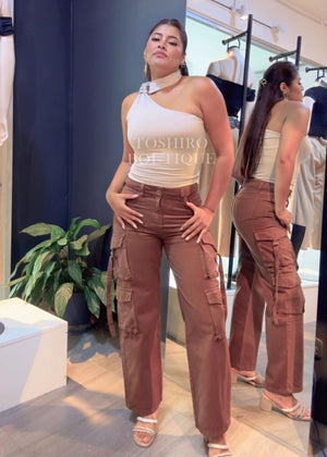 CARGO JEAN - MARRON