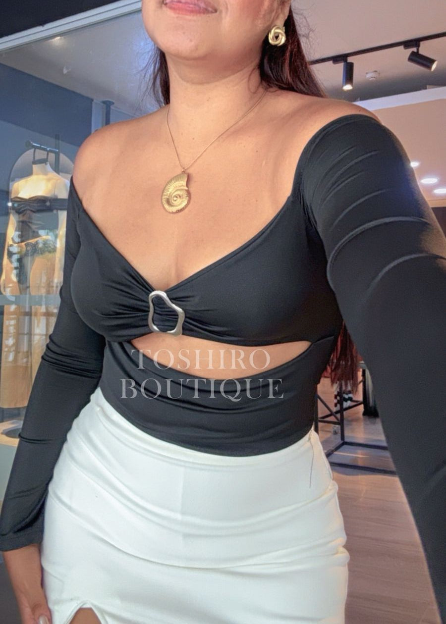 BLUSA DOUBLE - NEGRO