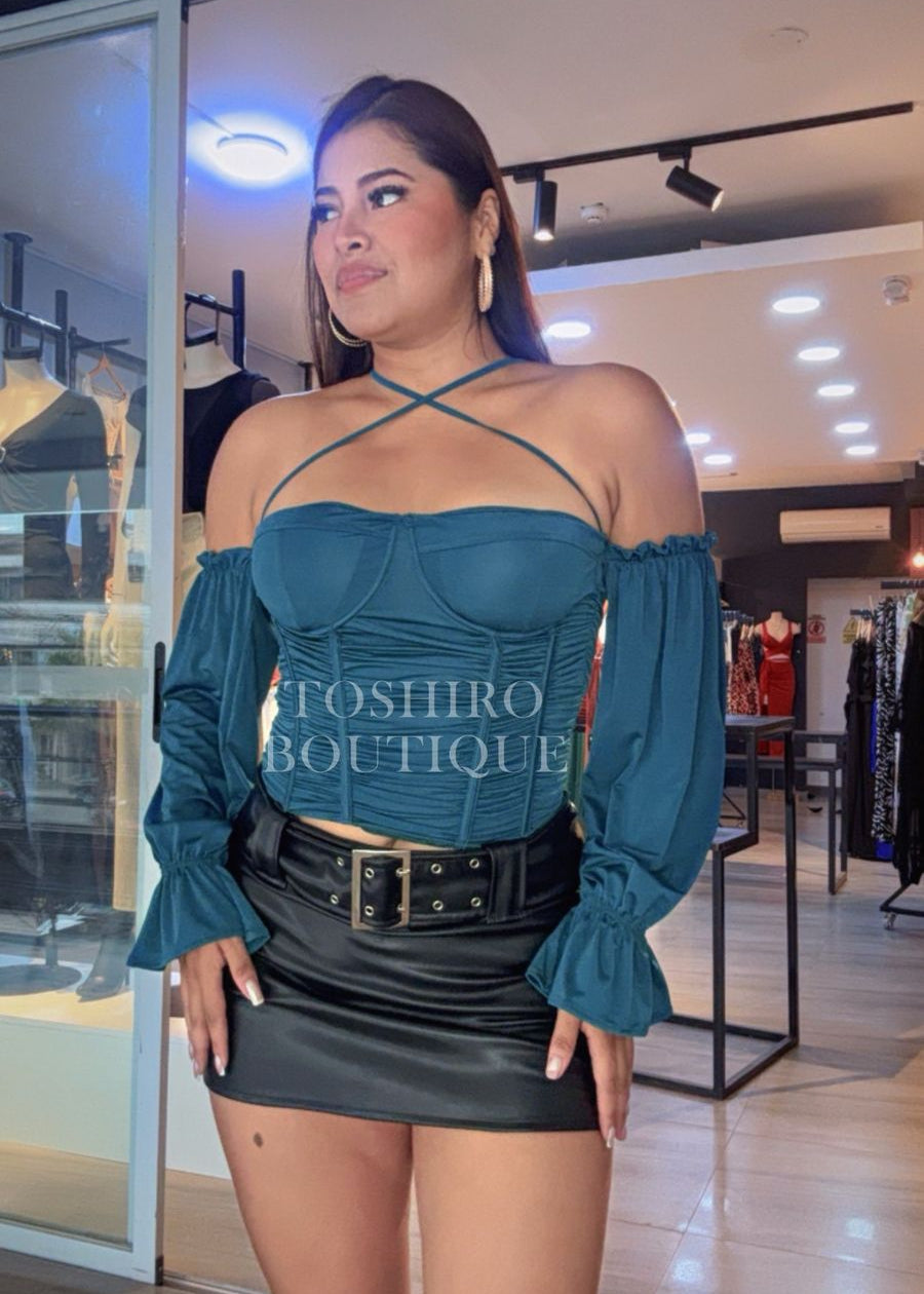 CORSET DAILA - COBALTO