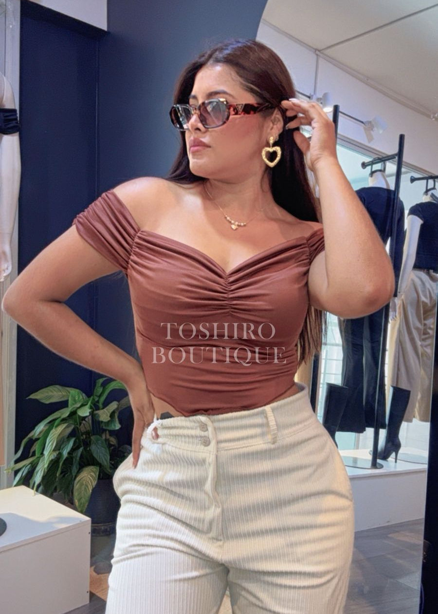 BLUSA AIRI - MARRON