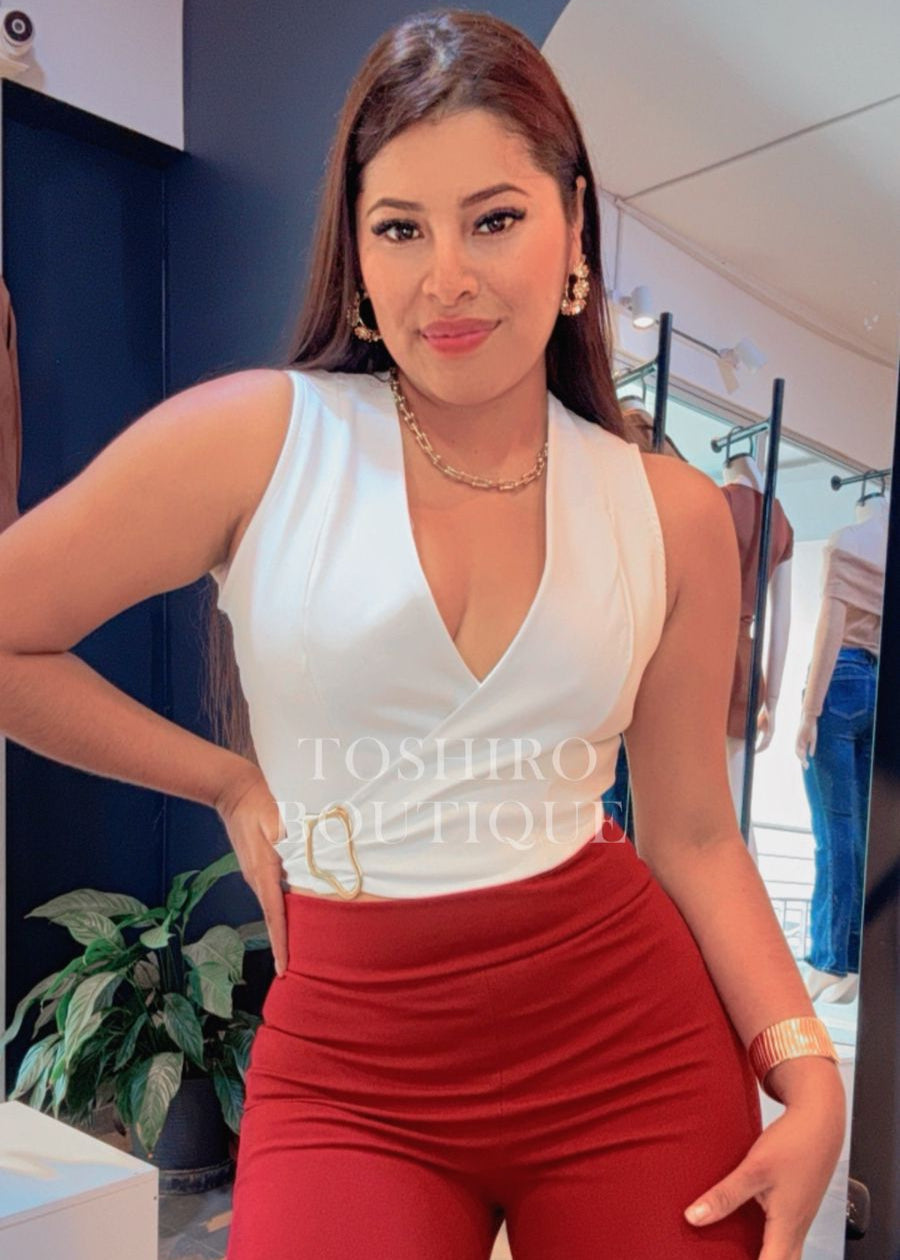 BLUSA ENVOLVENTE - PERLA