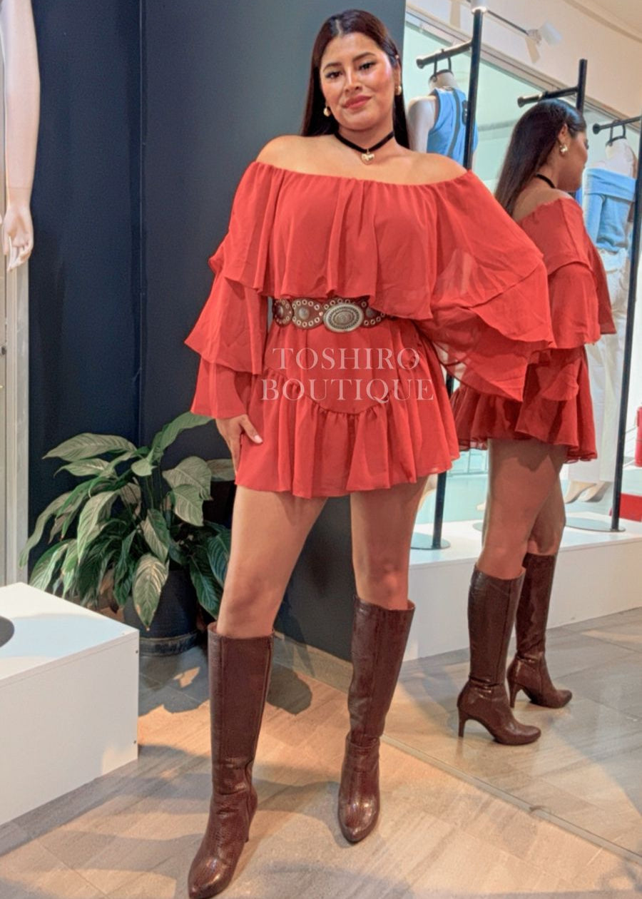 VESTIDO CATALINA - LACRE