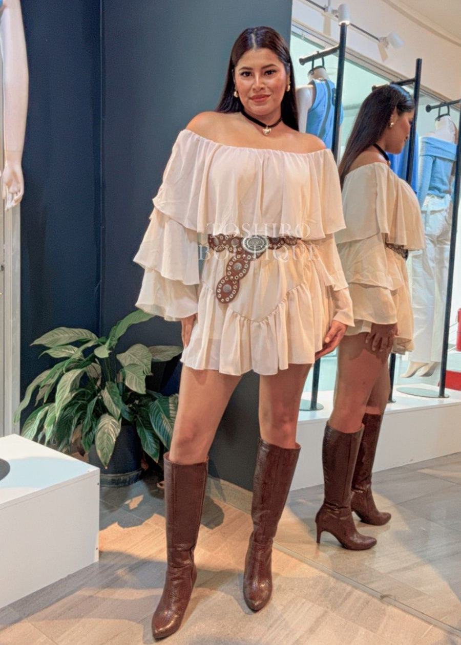 VESTIDO CATALINA - BEIGE