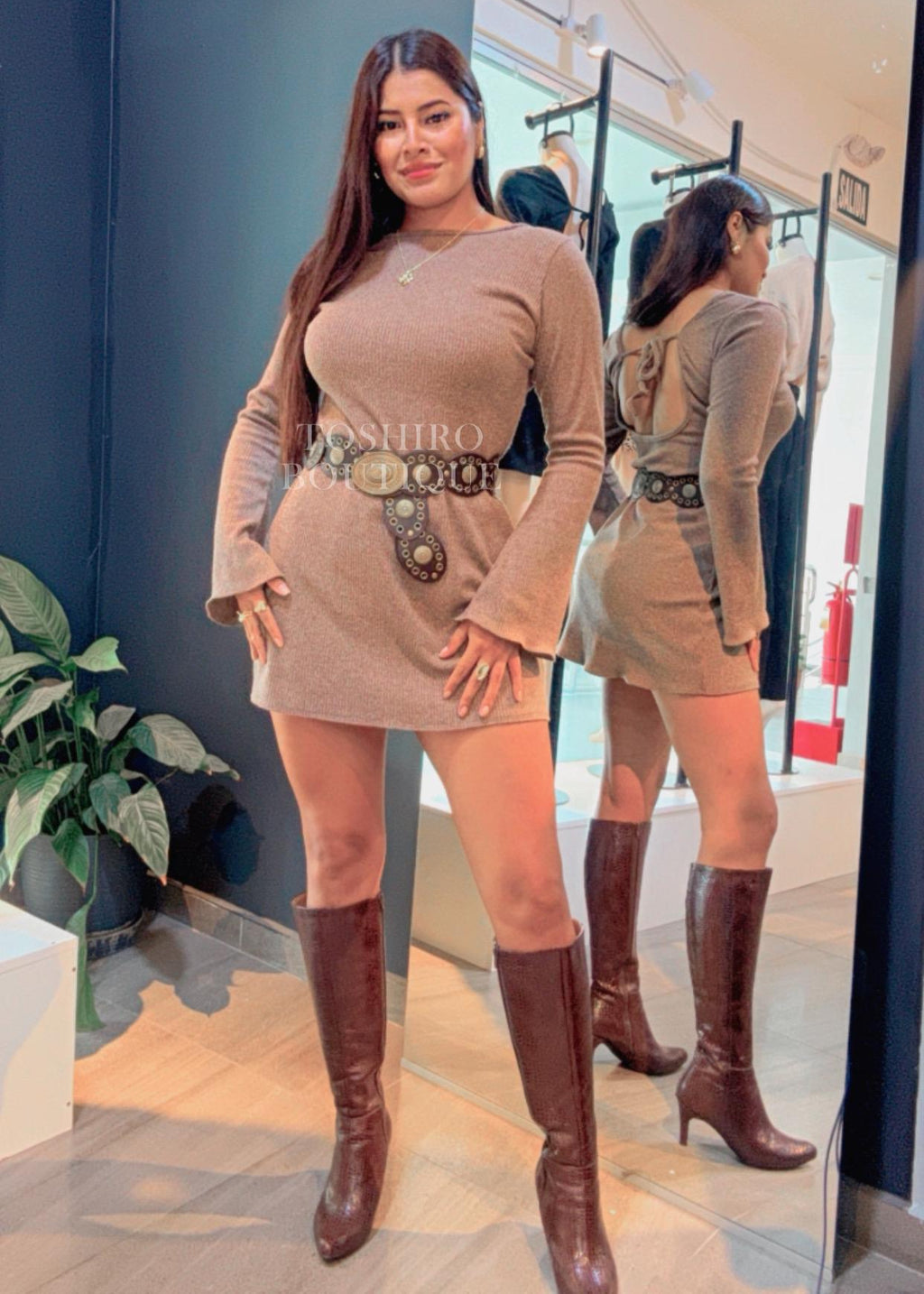 VESTIDO CORY - TOPO