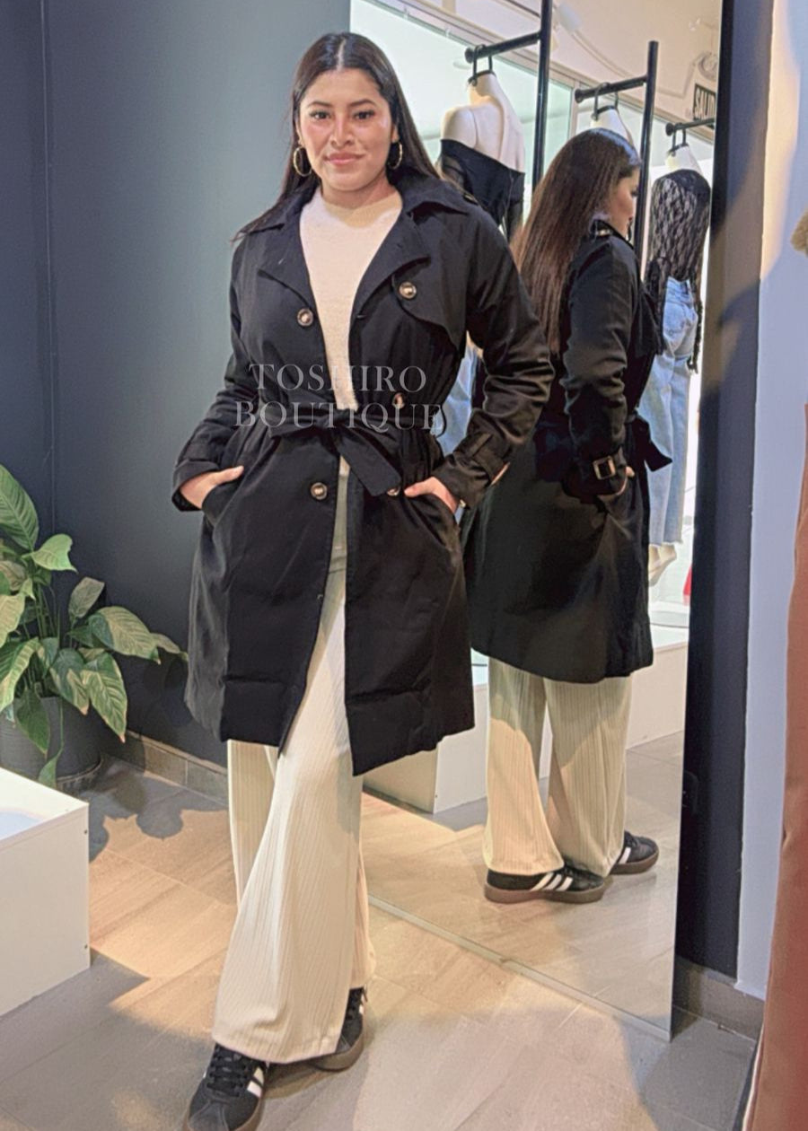 GABARDINA VICTORIA - NEGRO