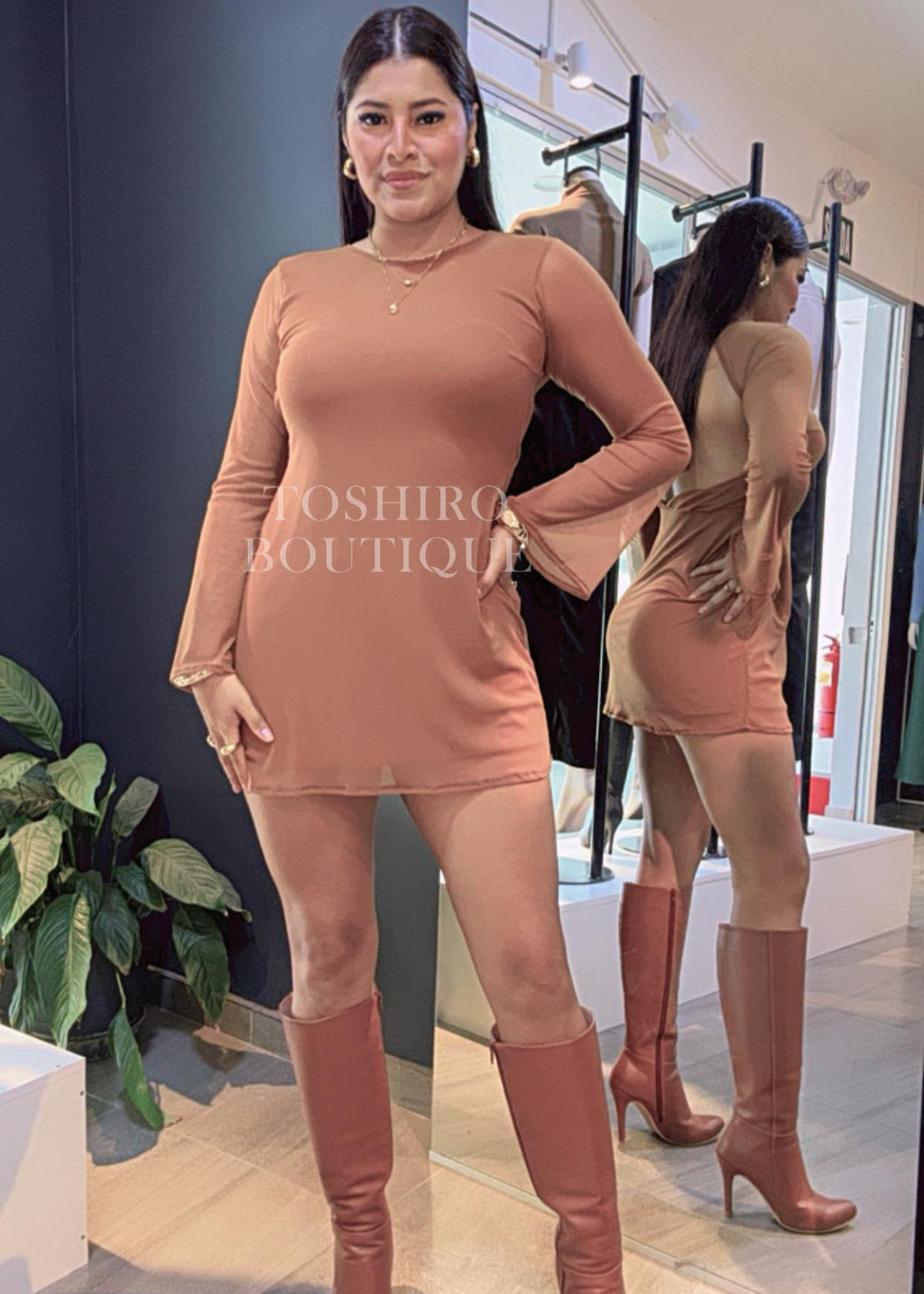 VESTIDO ONELIA - CAMEL