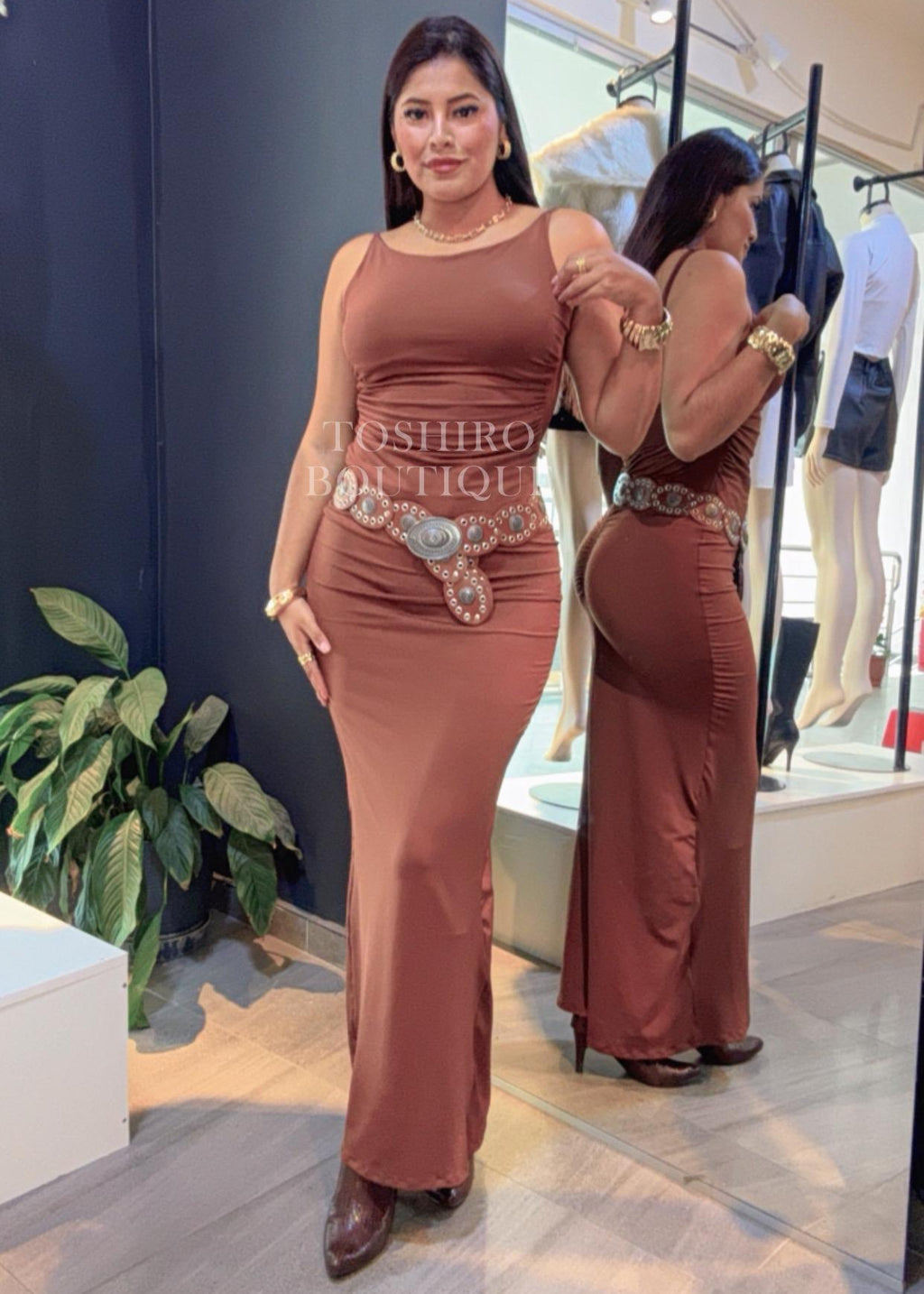 SEXY DRESS - MARRÓN