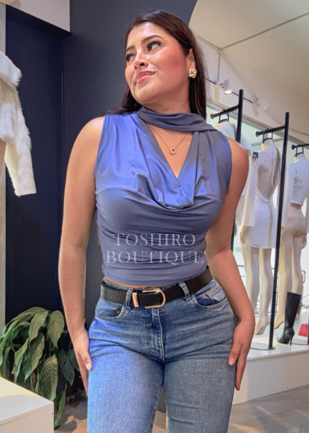 BLUSA HEIDY - PLOMO