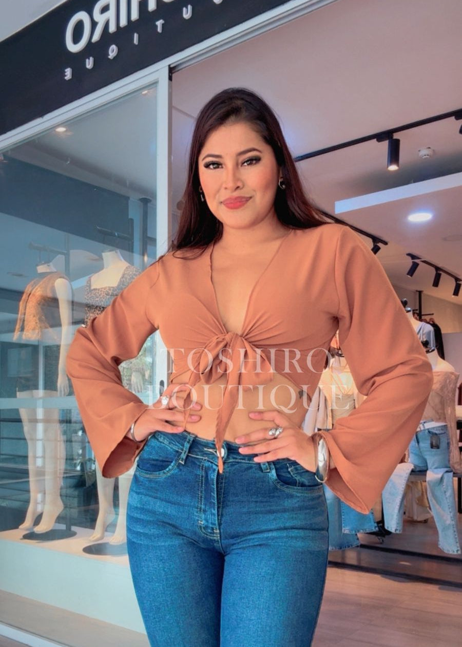 BLUSA TOSHI - CAMEL