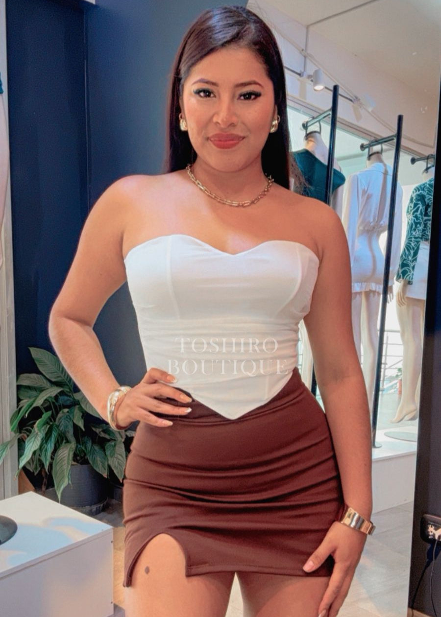CORSET STRAPLE - BLANCO