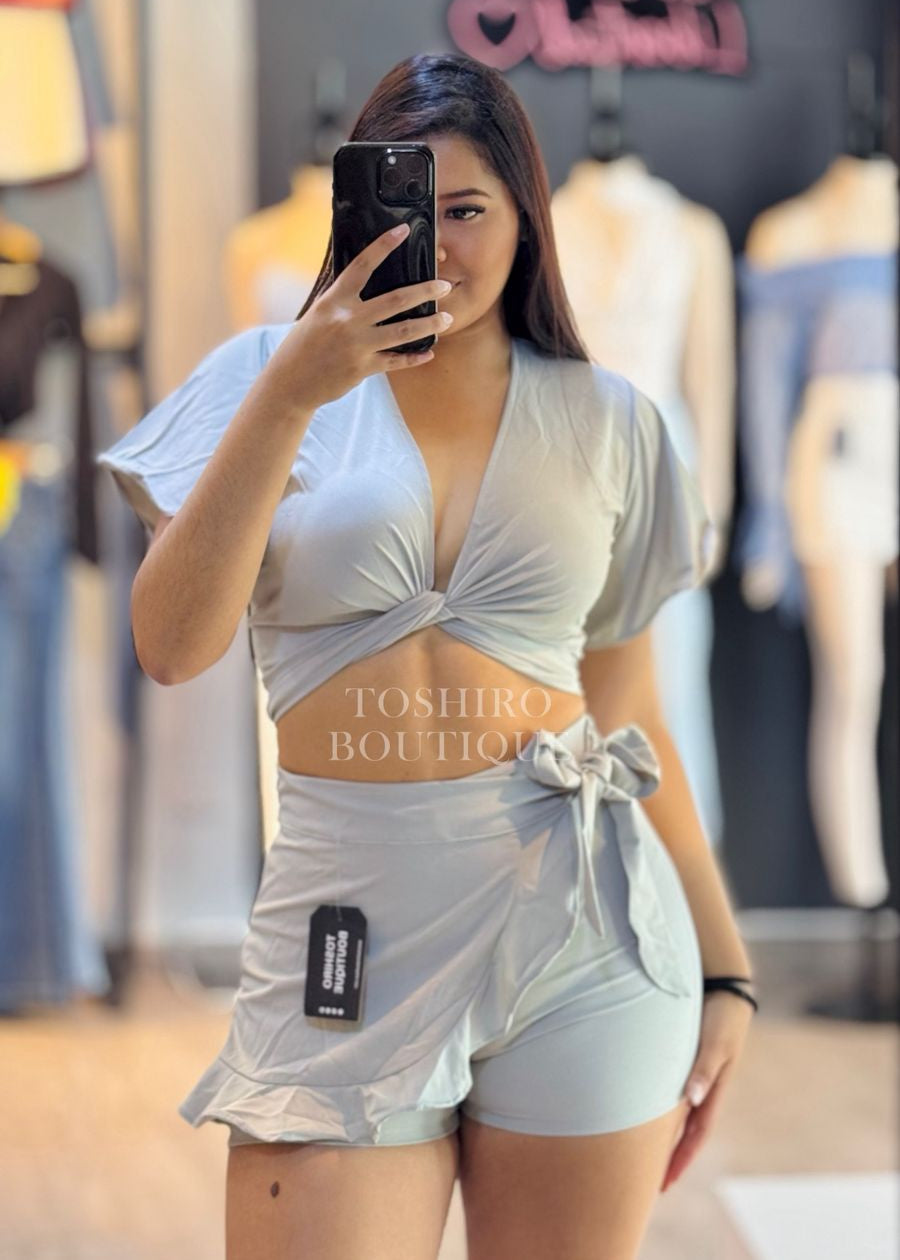 CONJUNTO LAZO BABY - GRIS