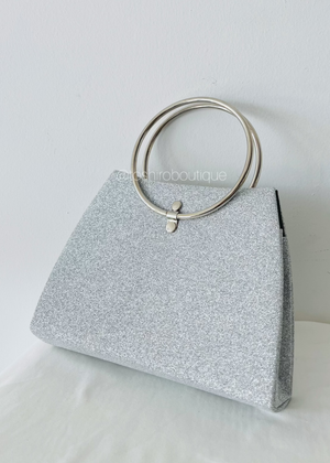 CARTERA GLOW - PLATEADO
