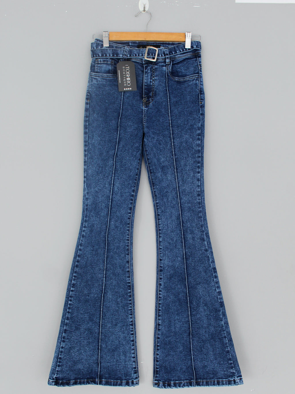 FLARE JEAN TROUSER - AZUL