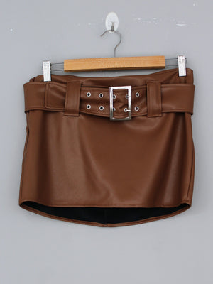 FALDA SHORT RUBI - CAMEL