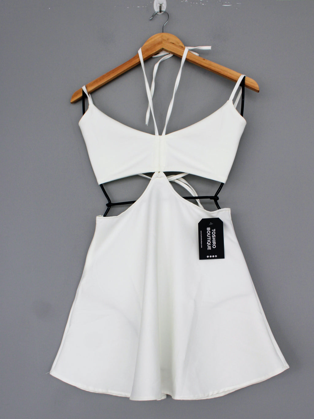 VESTIDO LINO - BLANCO