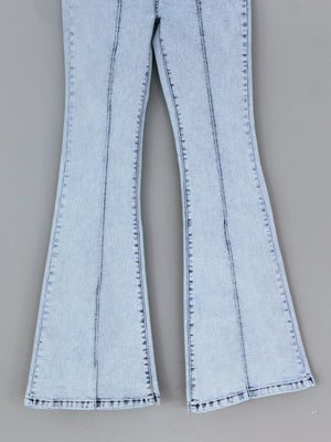 FLARE JEAN TROUSER - ICE