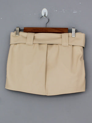 FALDA SHORT RUBI - BEIGE