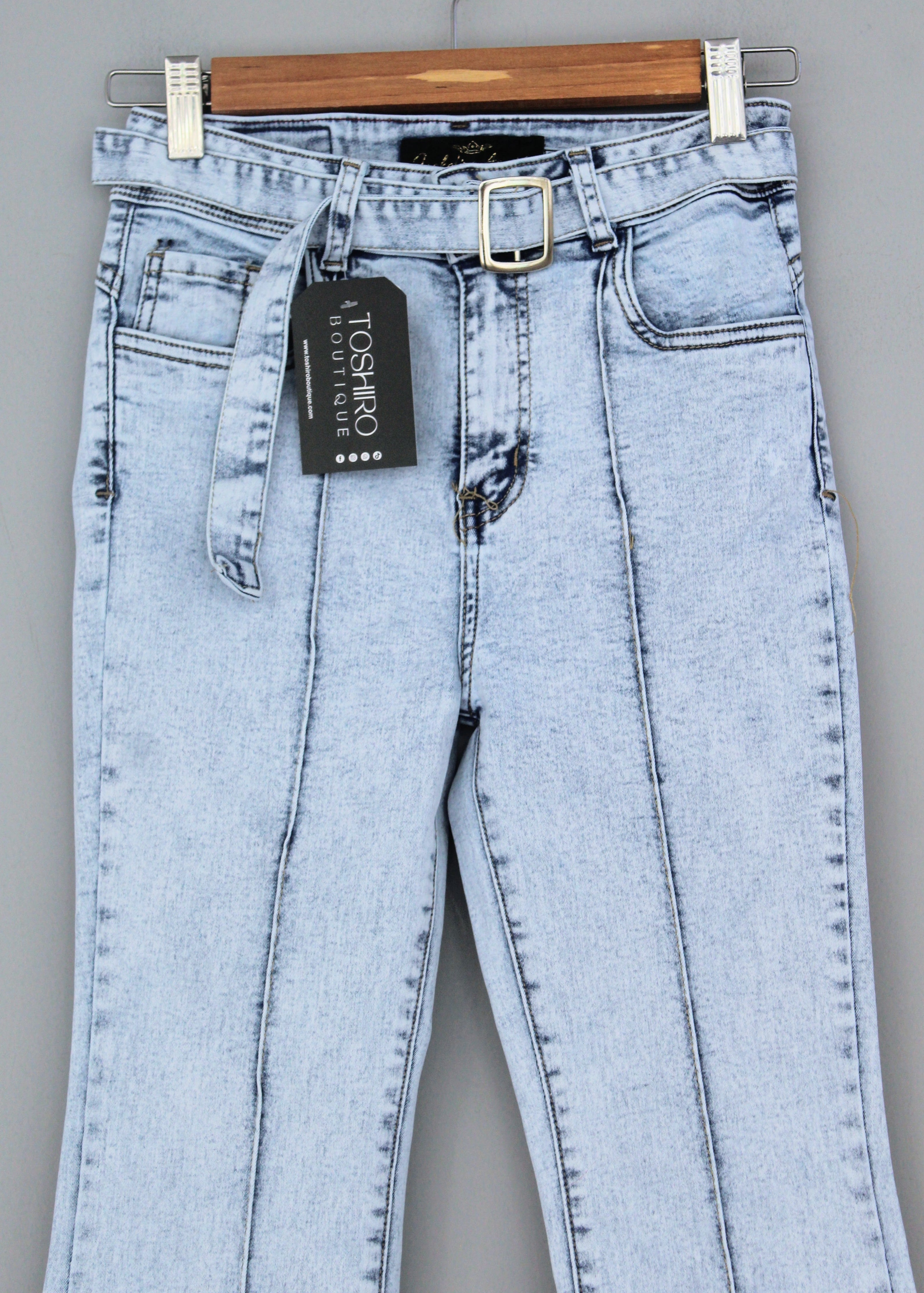 FLARE JEAN TROUSER - ICE