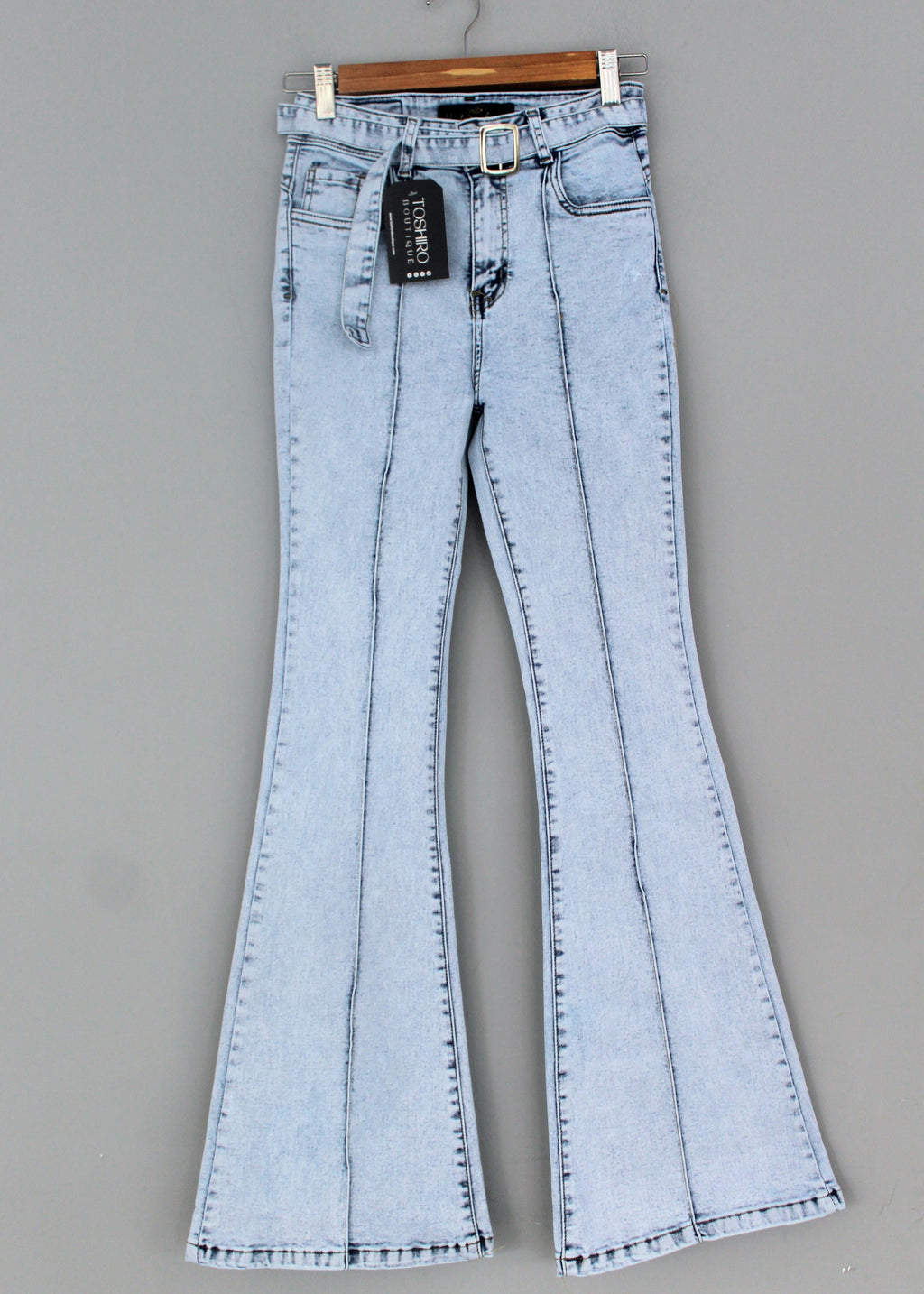FLARE JEAN TROUSER - ICE
