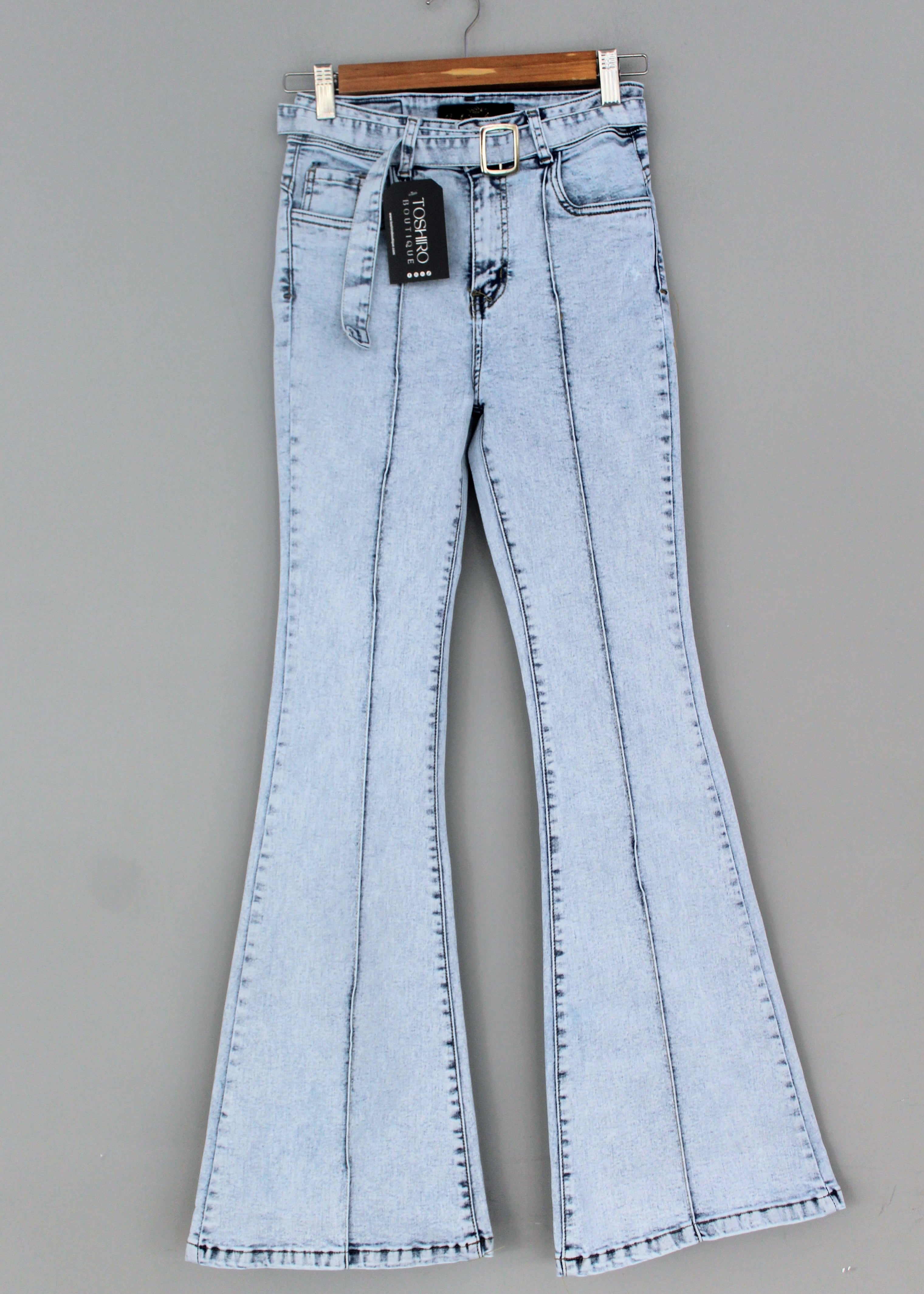 FLARE JEAN TROUSER - ICE