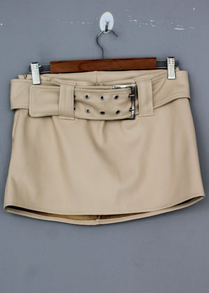 FALDA SHORT RUBI - BEIGE