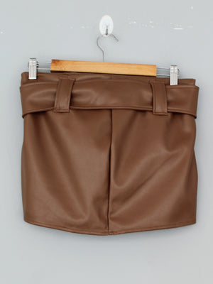 FALDA SHORT RUBI - CAMEL