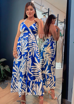 MAXIVESTIDO GRECIA - AZUL