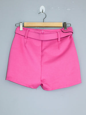 FALDA SHORT CORREA - CHICLE